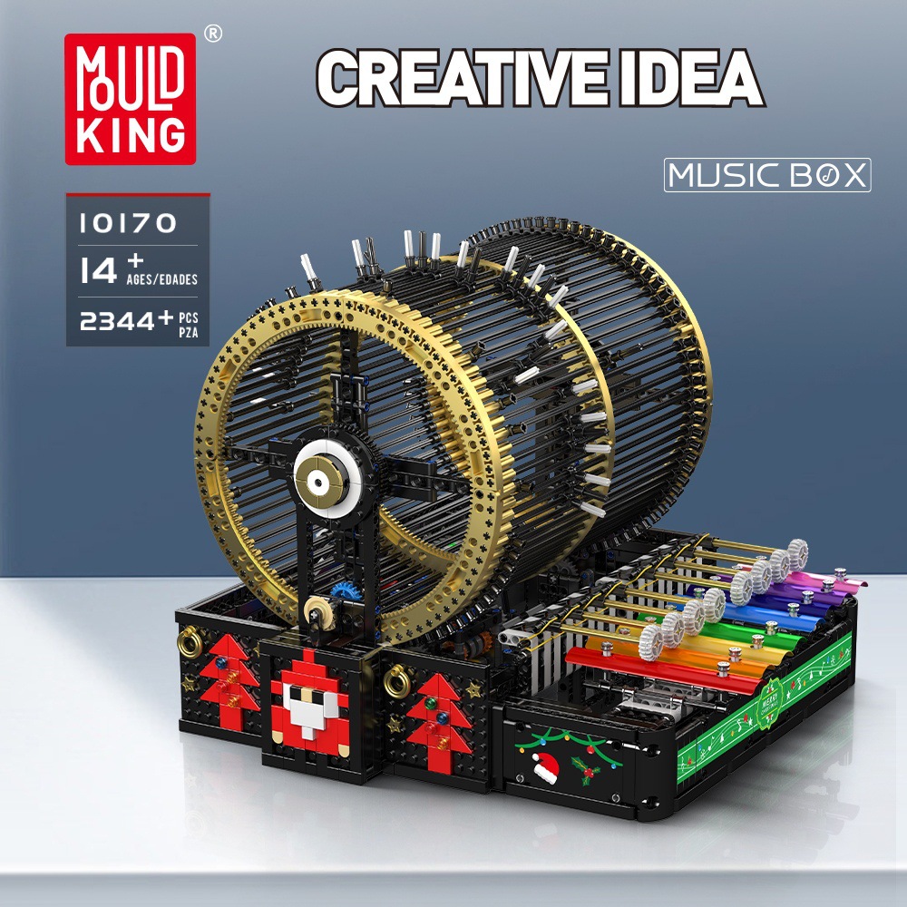 Yuxing Fantasy Paradise nuevo producto 10170 caja de música regalo para niños y niñas bloques de construcción eléctricos juguetes