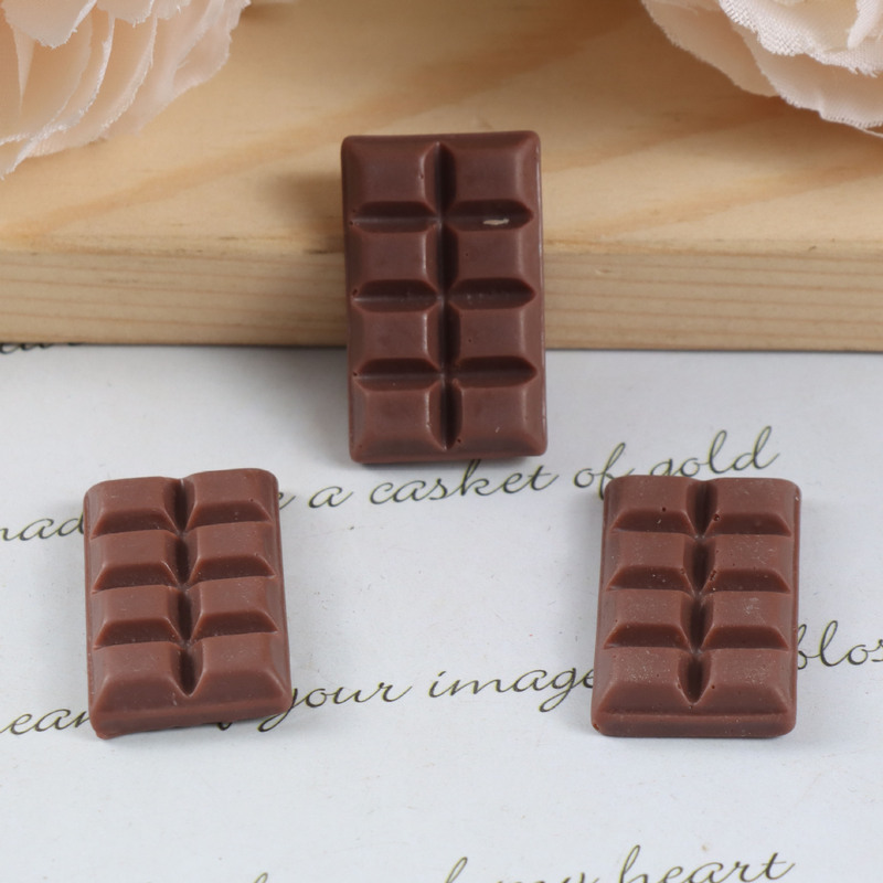 樹脂シミュレーションコーヒー色チョコレート diy 冷蔵庫マグネットウォーターカップステッカーキーホルダーヘアピンマイクロ風景装飾装飾品|undefined