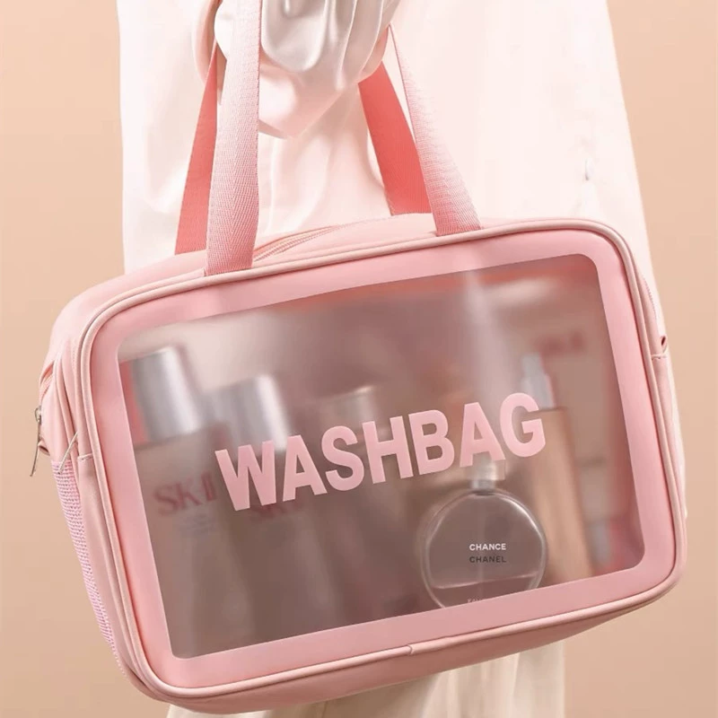 Cosmetic Travel Bag, Wet‑Dry Separation, Handheld & Shoulder Organizer, Small/Medium/Large