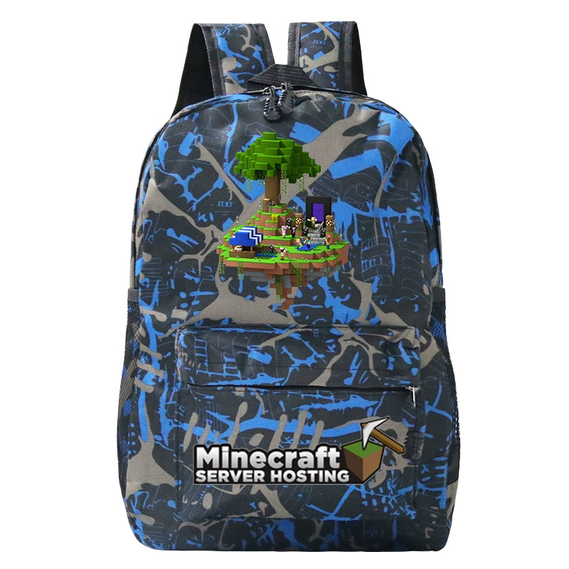 Детский рюкзак-плечевая сумка (Minecraft), принтая школьная сумка, один размер, легкий 0.311 кг