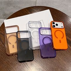 适用于iPhone17PROMAX手机壳肤感磨砂磁吸苹果16简约防摔保护套13