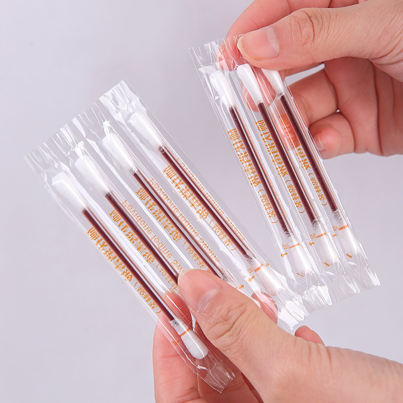 Disposable antibacterial cotton swabs, pack