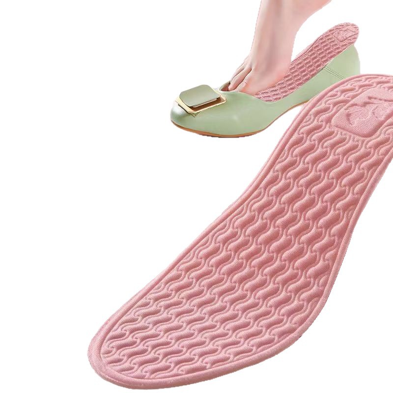 Plantilla de leche caliente para mujer, absorbente de sudor, desodorante, transpirable, elástico súper suave, a prueba de sudor, cómoda plantilla de pies descalzos al por mayor