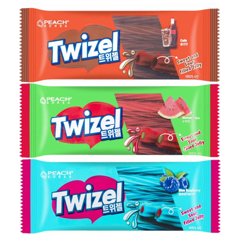 Конфеты Twizel с тройной начинкой, желейные конфеты с cola вкусом, упаковка 70 г
