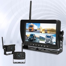 7寸数字无线前后两录卡车记录仪无线卡车摄像头无线WiFi车载摄像