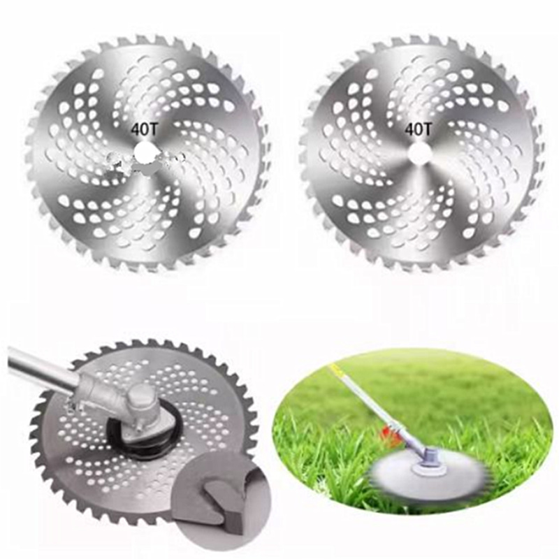 割草机刀片割灌机10寸40齿80齿合金圆锯片除草机配件打草机