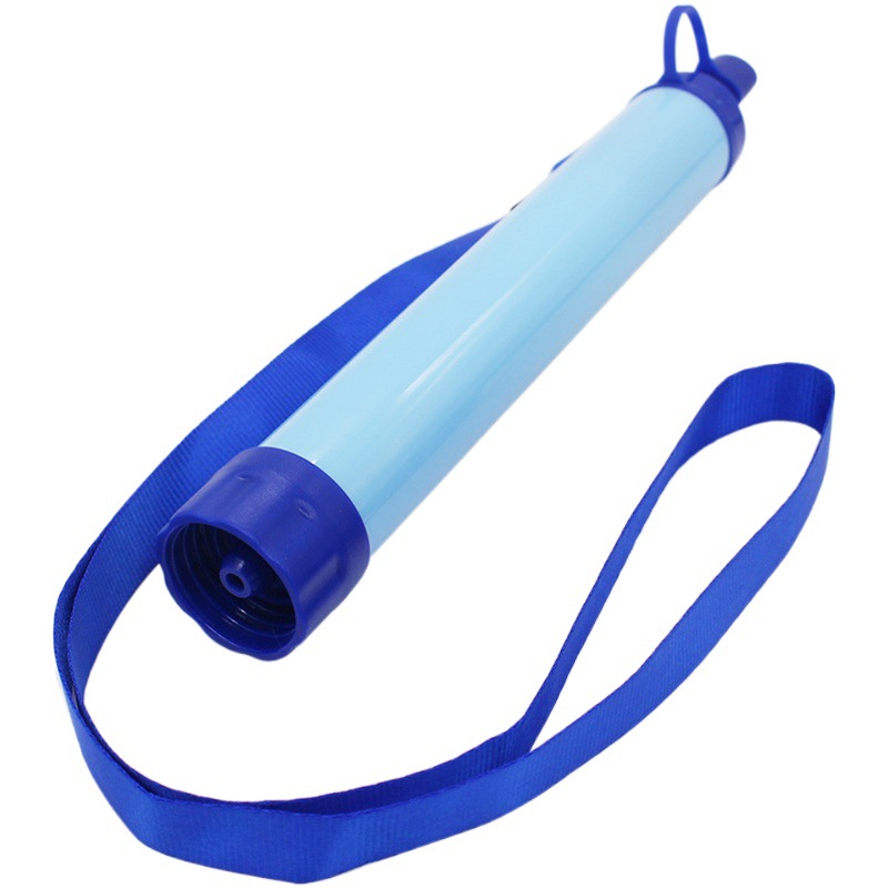 Equipo al aire libre portátil de agua potable directa paja de purificación portátil filtro de agua al aire libre aventura terremoto paja al aire libre al por mayor