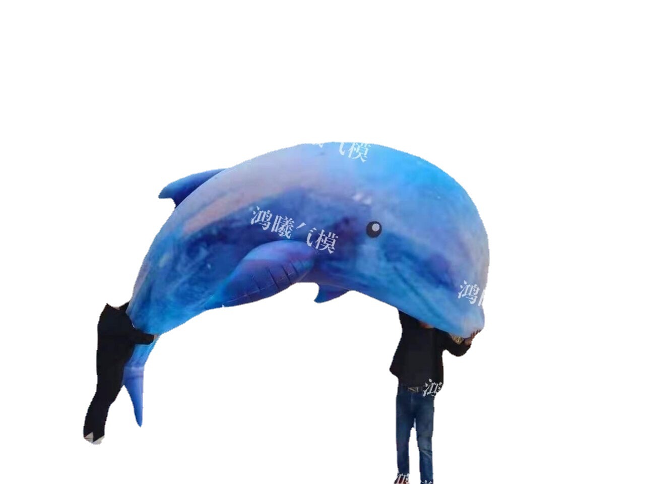 Inflatable marine cartoon shark PVC
