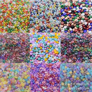 Cross-border hot 6*3mm mixed color abacus beads donut beaded diy bracelet necklace beaded jewelry accessories wholesale