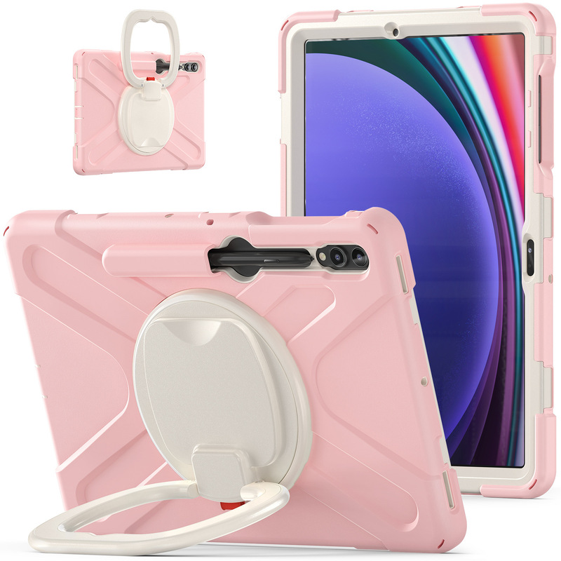 Suitable for 2023 Samsung Tab S9Plus tablet protective case X810 12.4-inch S8 plus bracket rotating shell
