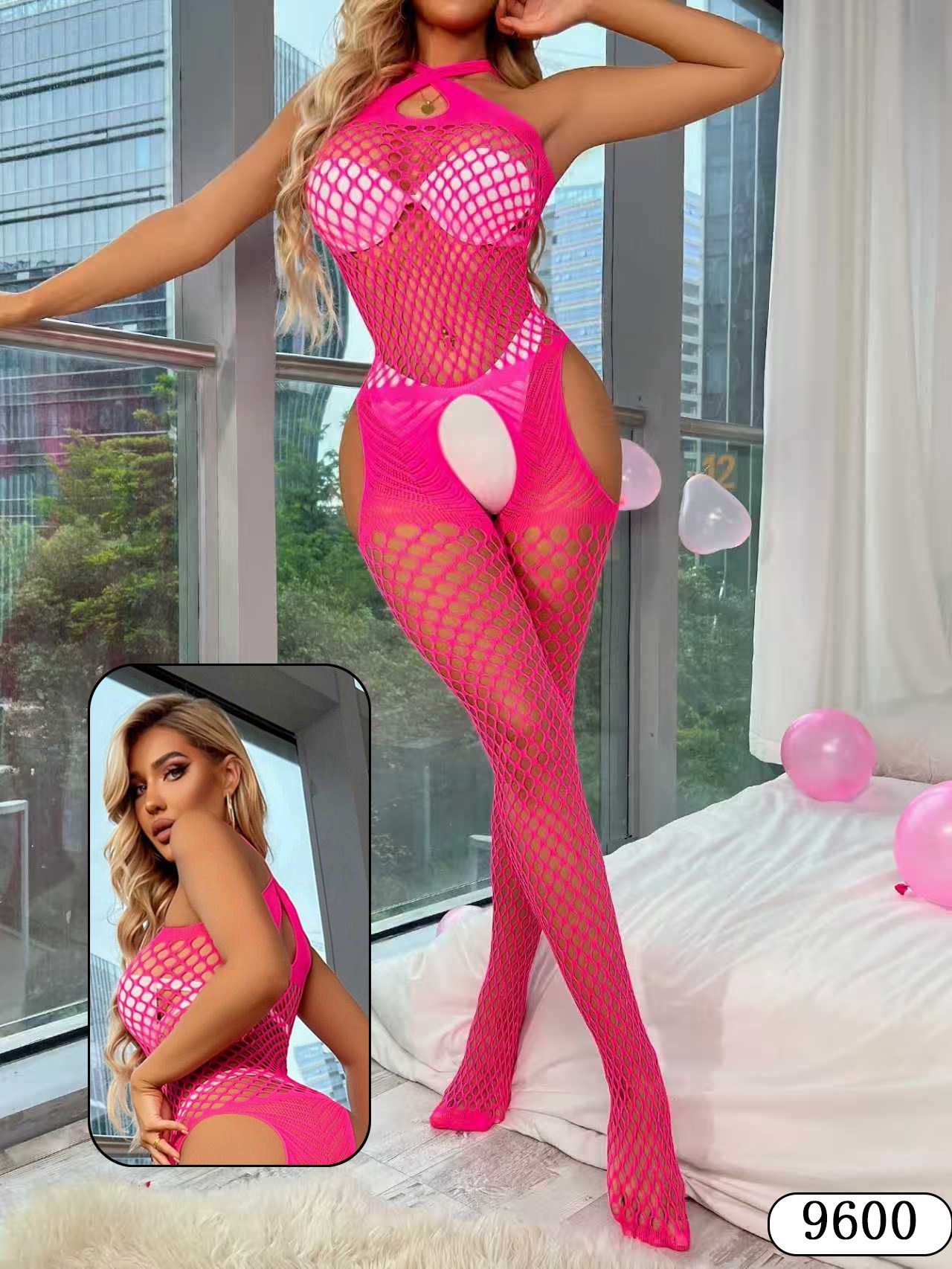 Benzy transfronterizo uniformes de Navidad sexy pijamas seducción erótica abierto en la perspectiva de la red de medias accesorios gran túnica