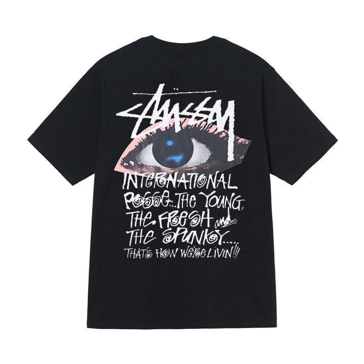 Long-Term Cross-Border American Trendy Brand Stussy Short-Sleeved T-Shirts, Short-Sleeved T-Shirts, Casual Couples, Men's and Women's Models, First-Generation Delivery
