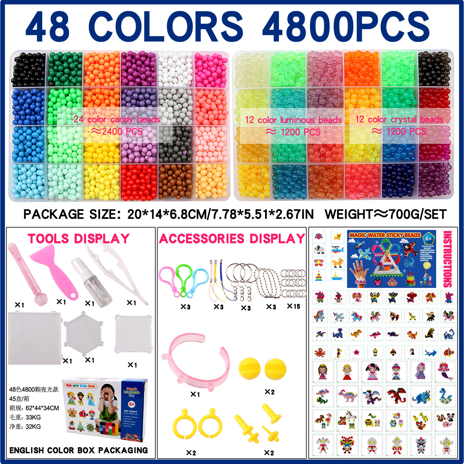 La niebla del agua perlas mágicas agua perlas pegajosas perlas solubles en agua hecho a mano DIY juguetes educativos para niños perlas mágicas agua niebla perlas rompecabezas