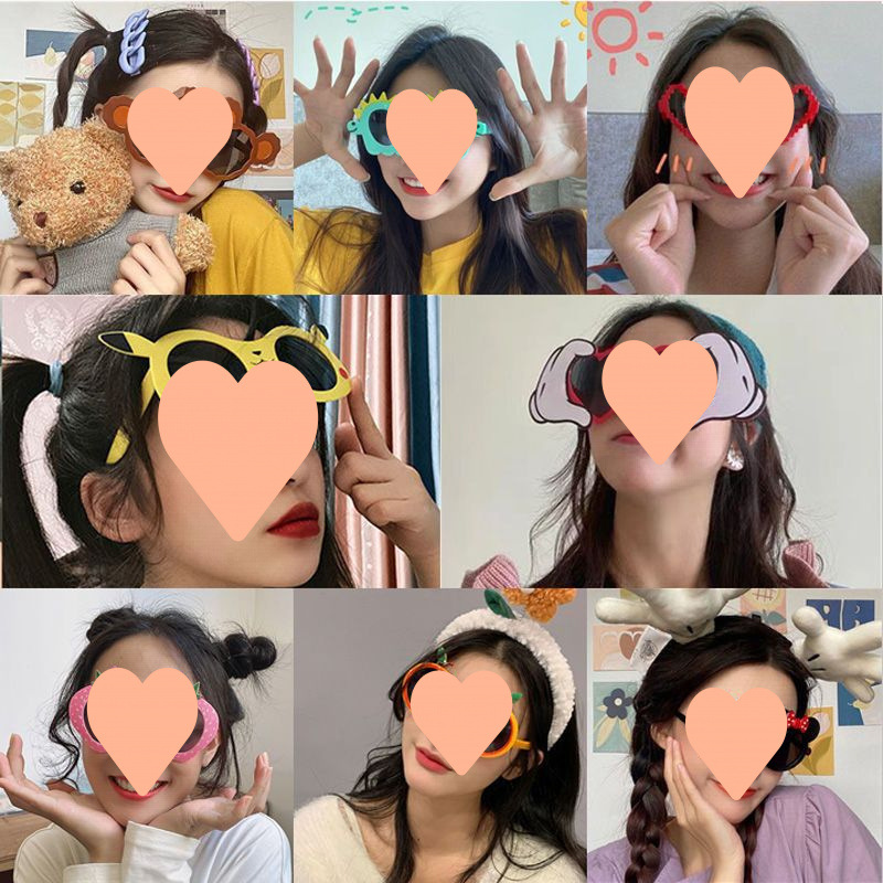 Divertido gafas de sol bodas damas de honor fotos accesorios de boda fiesta de cumpleaños gafas de escultura de arena gafas en línea gafas extrañas