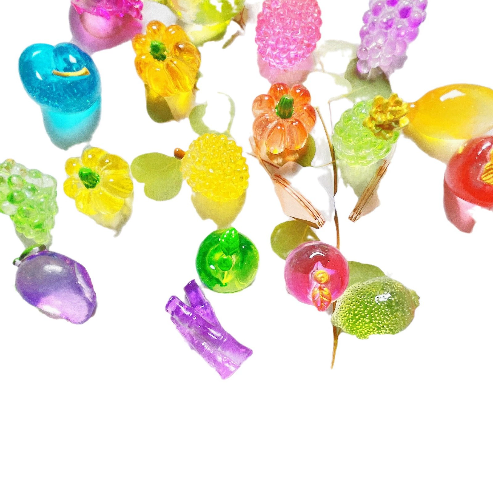 Realistic three dimensional resin decor, decorations, accessories, gradient, DIY