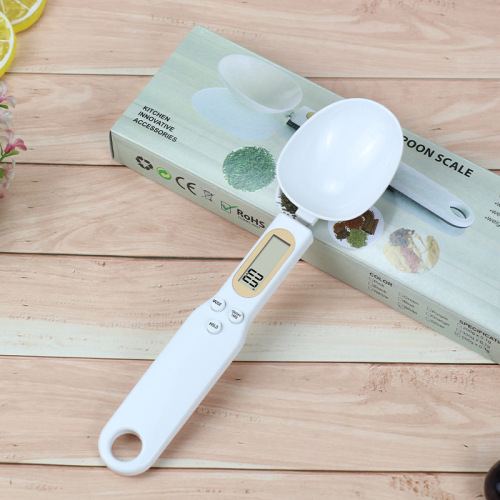 Electronic measuring spoon scale household small mini electronic scale weighing spoon weighing handheld ingredient scale food white gram weighing