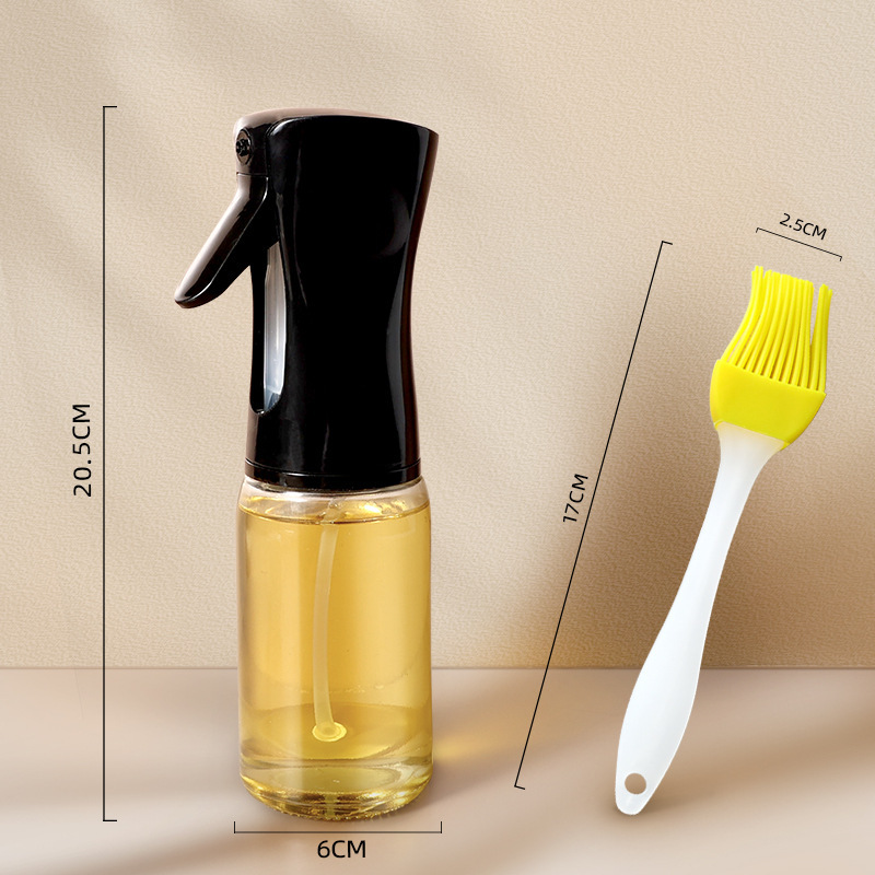 Botella de pulverización de aceite para freidora de aire, botella de pulverización de aceite para cocina, botella de pulverización de niebla de control de aceite, botella de condimento de alta presión, lata