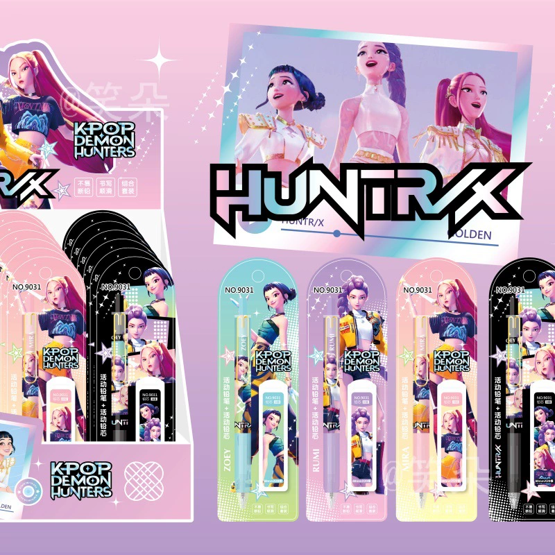 Иностранная торговля кросс-бордер K-POP демоническая группа девушек Hunters автоматический набор карандашей, популярная анимация в интернете