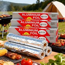 加厚锡纸铝锡箔纸商用烘焙专用食品级家用空气炸锅烧烤箱烤盘烘烤