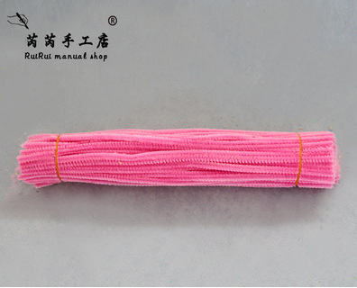 Colorido Raíz de lana Twist stick tira de lana accesorios de arcilla jardín de infantes DIY material hecho a mano limpiador de tuberías