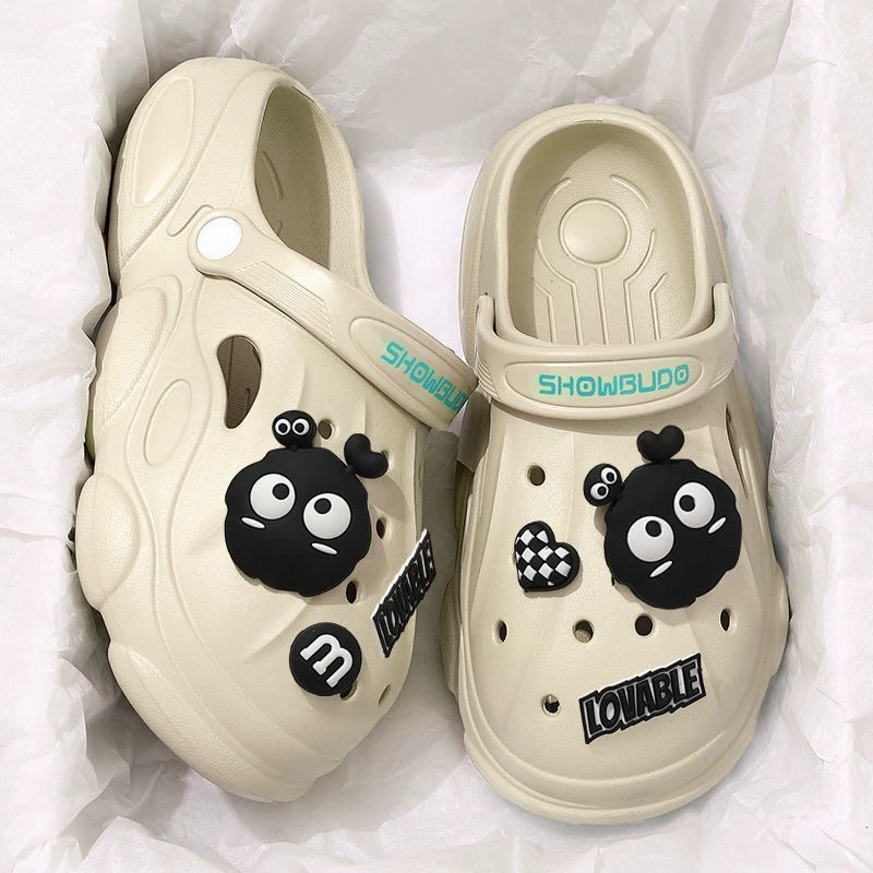 Кроксы Buzz Lightyear 9909 женские летние, закрытые, противоскользящие толстая подошва