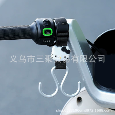 for Yadea, Aima, Ninebot Electric, Other Electric Vehicle Accessories - double-hook-webbing-style-black-bow-kt
