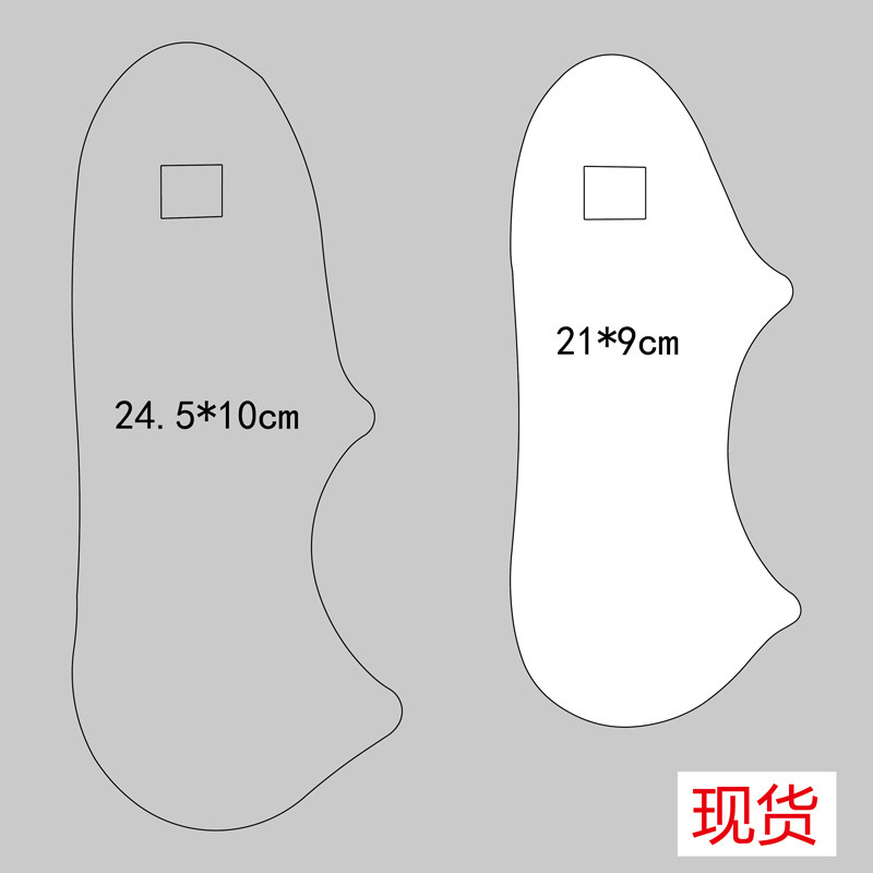 亚马逊新款脚纸卡现货硬纸板内衬男女纯棉短袜袜卡袜子衬板吊牌