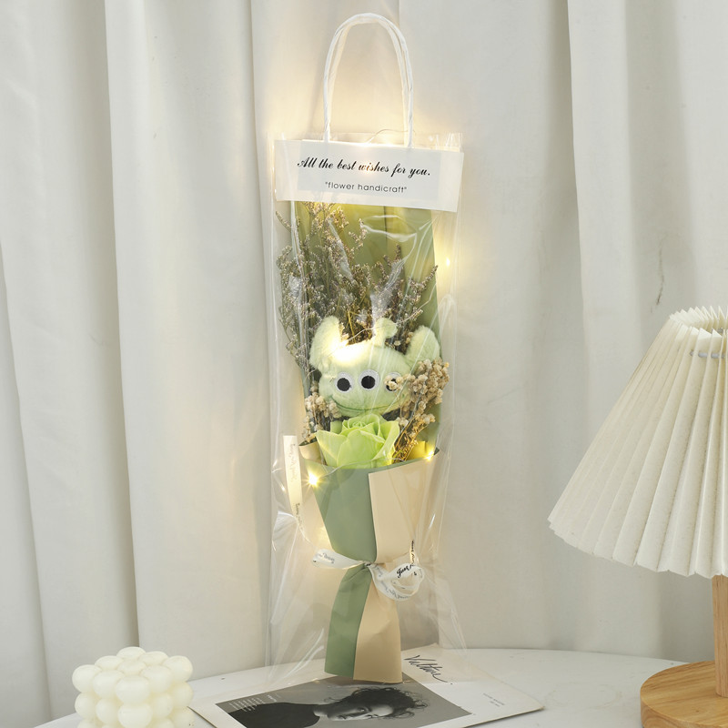 Bolsa del día de la madre muñeca de tres ojos, ramo seco de muñecas, regalo de cumpleaños de San Valentín para novia, esposa y novia