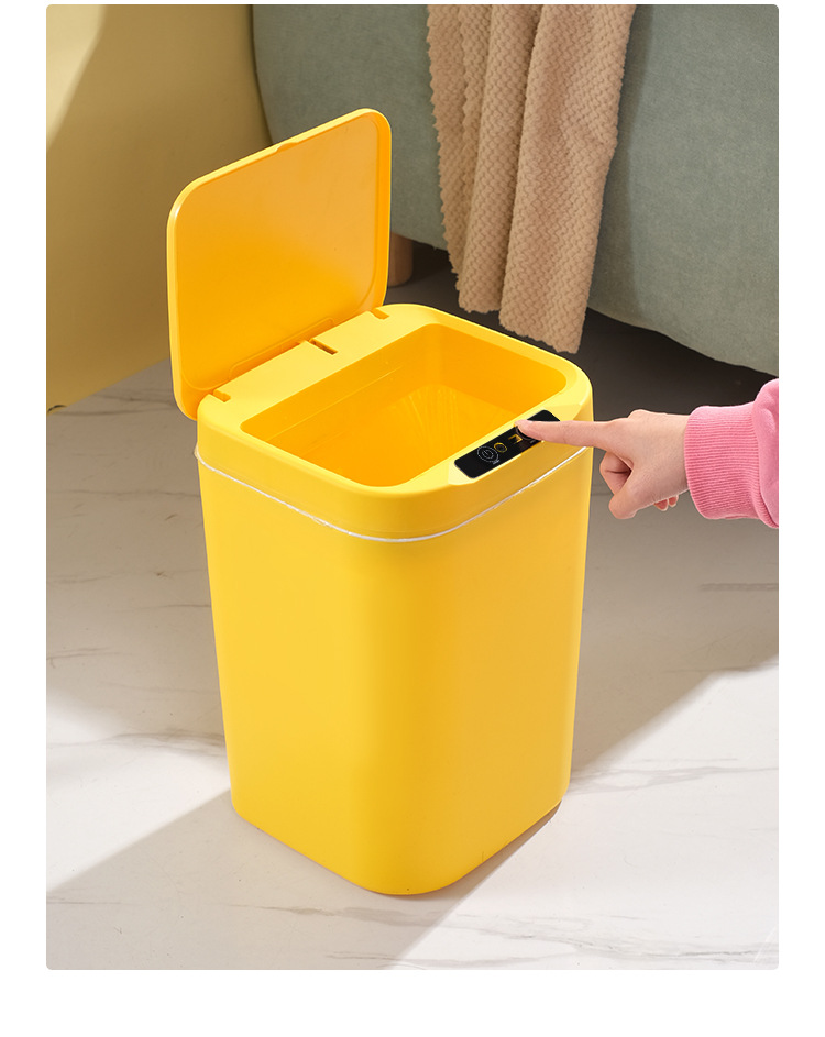 智能感应垃圾桶电动家用厨房卧室全自动感应垃圾塑料桶大礼品代发详情13