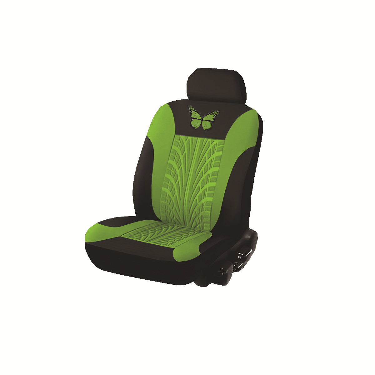 Moda mariposa pintada en caliente doble cojín de proceso de asiento de automóvil general cubierta de asiento transpirable suave y cómoda