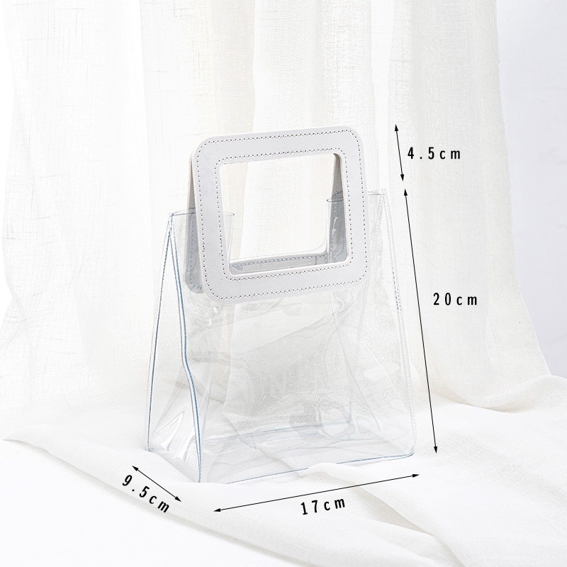 PVC transparente arreglo de flores Portátil Bolsa de embalaje bolsa de red rojo ramo de aperitivos regalo DIY bolso de La jalea bolso de la flor