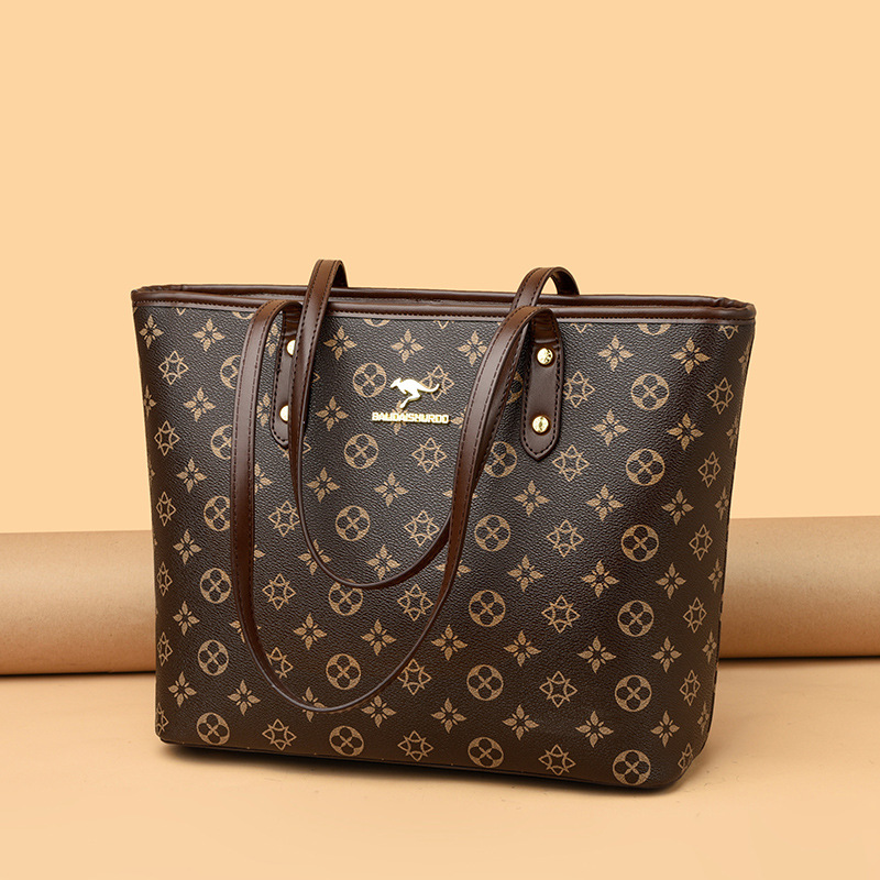 女包包2024新款芭藜袋鼠托特手提包女士单肩斜跨大容量秋冬妈妈包