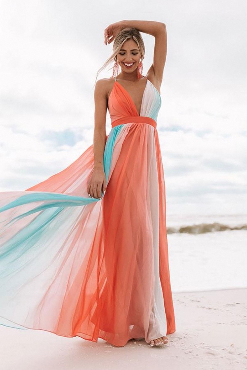 Rainbow Mesh Dress 2
