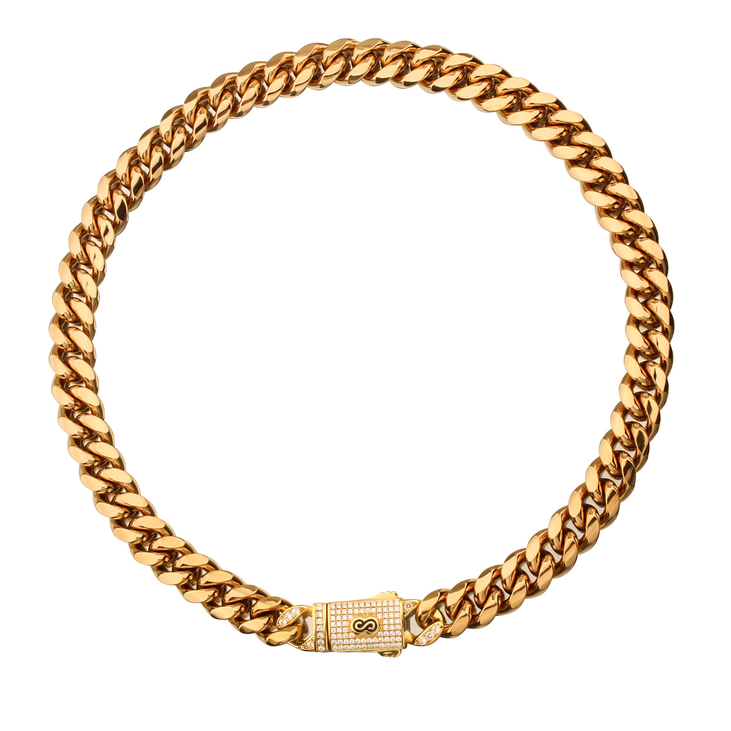 33g Weight Box Clasp Closure Clasp Closure Type Chain Necklace Classification 304 Stainless Steel Chain Material Cuban Link Chain Curb Chain Chain Type 1 Piece Quantity Holiday, Party Occasion 304 Stainless Steel Material Geometric Pattern All Seasons Season Men's Gender Plating Design Hip-Hop, Punk Style Hip-Hop Punk Geometric 304 Stainless Steel Plating Men's Chain Necklace Men Chain Necklaces 16