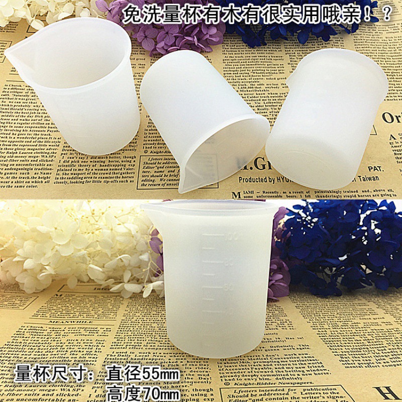 silica gel Graduate Crystal Glue Disposable 100ml glass Volume Dedicated mould Cross border Manufactor On behalf of