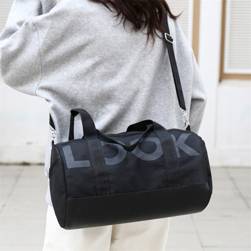 Nuevo tipo de bolsa de viaje para mujeres, bolsa de yoga, bolsa coreana de estilo letras, bolsa de fitness, bolsa de viaje corto