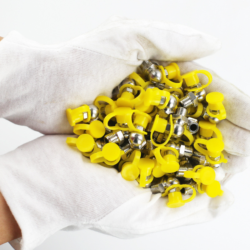 不锈钢黄油嘴枪头嘴m6m8m10m12m14挖机加油嘴打黄油配件 注油咀