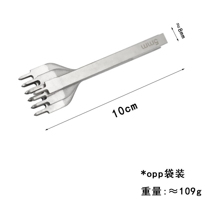 白钢菱斩 DIY皮革工具 厂家批发皮革斜平斩 打孔菱斩缝线皮雕工具|undefined