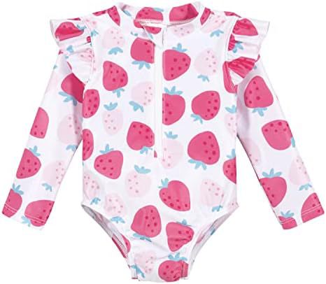 Traje de baño para niños, manga larga para mujer, estampado de frutas, bebé de una pieza, niño pequeño, mediano, niña, Amazon, venta al por mayor de estilo explosivo transfronterizo