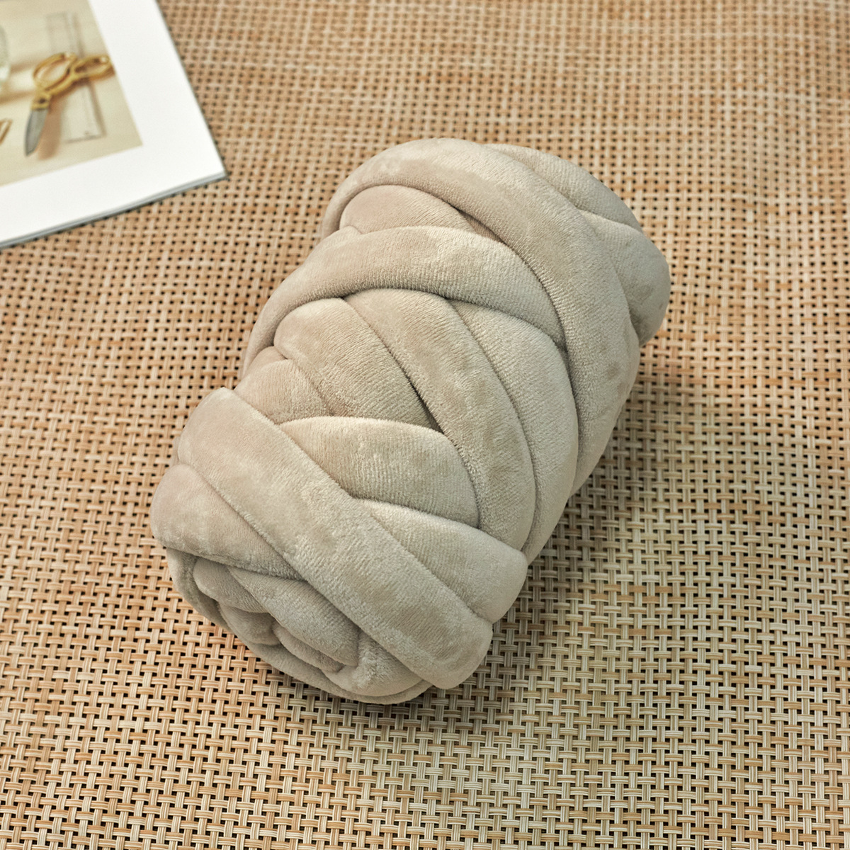 250g nuevo ultra grueso islandés tela de lana relleno de núcleo de algodón grueso tejido a mano DIY nido de gato bolsas de almohada X20