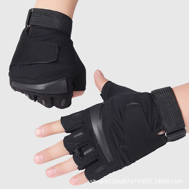 Guantes tácticos de medio dedo hombres y mujeres antideslizantes transpirable entrenamiento al aire libre deportes ciclismo bicicleta motocicleta guantes delgados