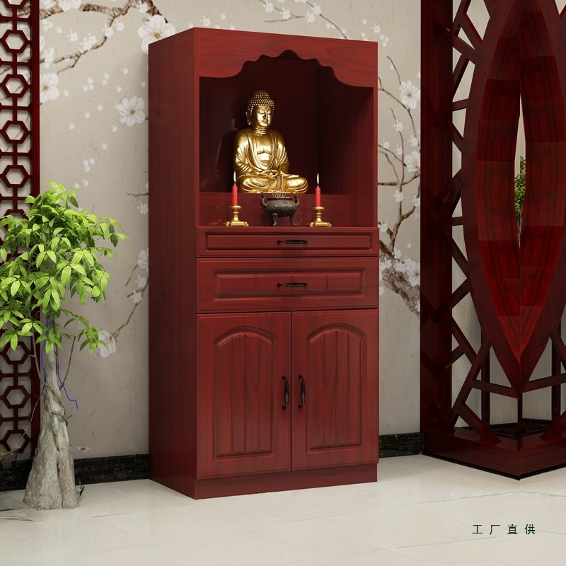Buddhist Altar Table for Home Use, Standing Cabinet for Offering, White Buddha Cabinet, Offering Table for Bodhisattva and God of Wealth Statues, Economical Offering Table