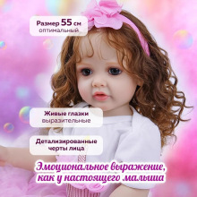 NPK新款长发仿真娃娃 reborn toddler 公主精美娃娃 跨境小众产品