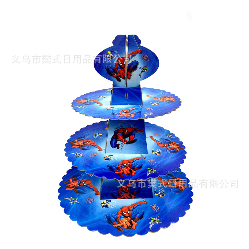 亚马逊蛋糕架史迪奇蜘蛛侠公主美人鱼马里奥蛋糕展示架派对装饰|undefined