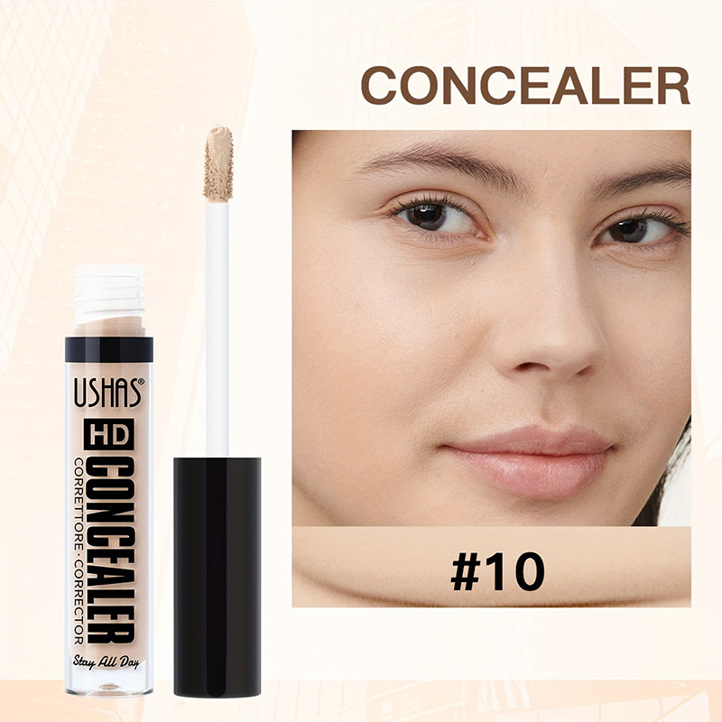USHAS Cross-border spot corrector de larga duración, control de aceite a prueba de agua, protección contra las ojeras, base líquida, lápiz reparador líquido