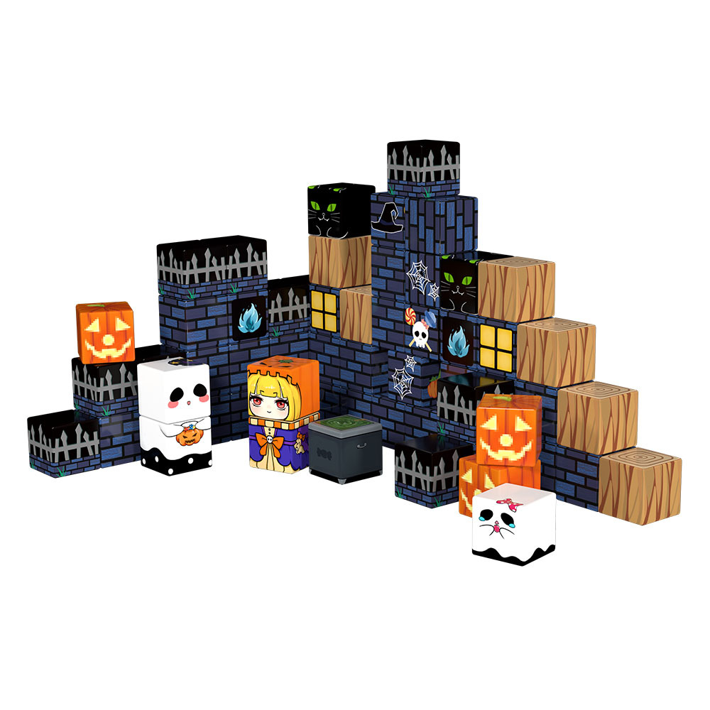 Cross-border My Magnetic World Cube Light Puzzle Imán fuerte Bloque de construcción 20MM Cubo magnético Conjunto de Halloween image 6