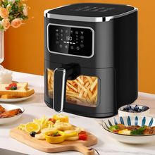 跨境空气炸锅2025新款家用1450W5L6L容量智能多功能电炸锅批发