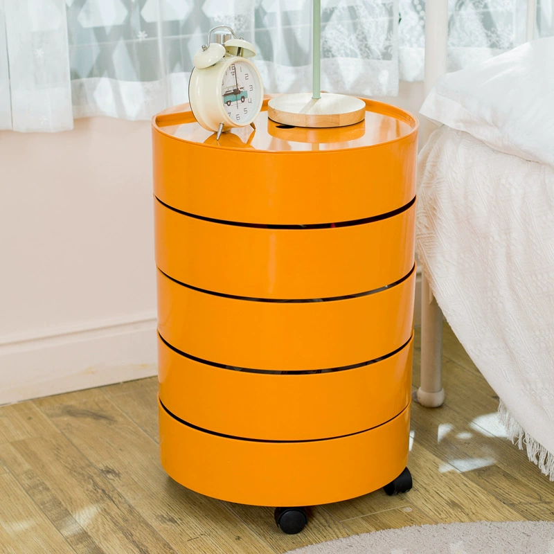 360 Вращающаяся спальня подвижная тумбочка круглый шкаф стол Шкаф для хранения простой боковой шкаф для хранения косметики