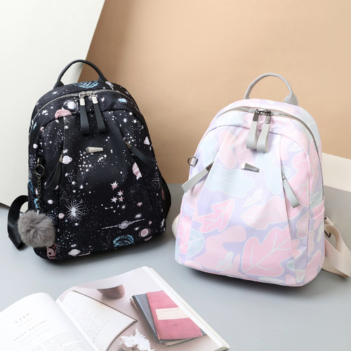 Backpack  New Small Backpack Oxford Cloth Women's Bag Women's Casual Large Capacity Outdoor Backpack Women's Bag