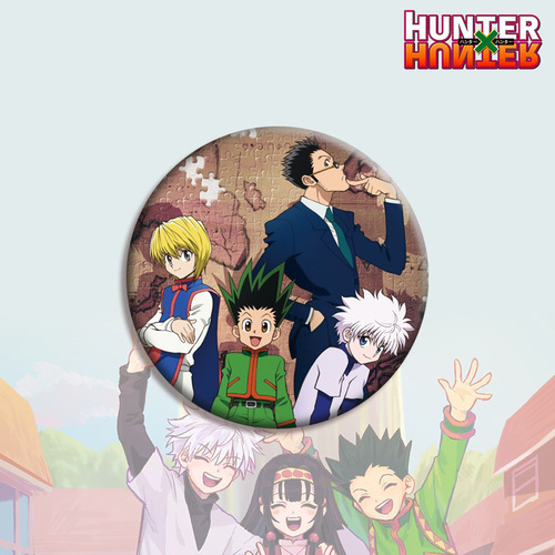 Full-Time Hunter Pin Badge Brooch Pendant Anime Merchandise Gift Customizable with Shipping Support